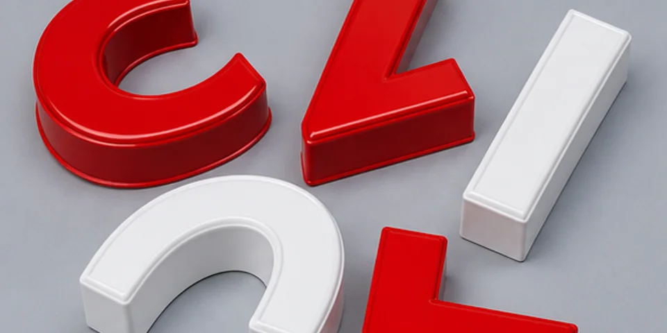 Dimensional Letter Set